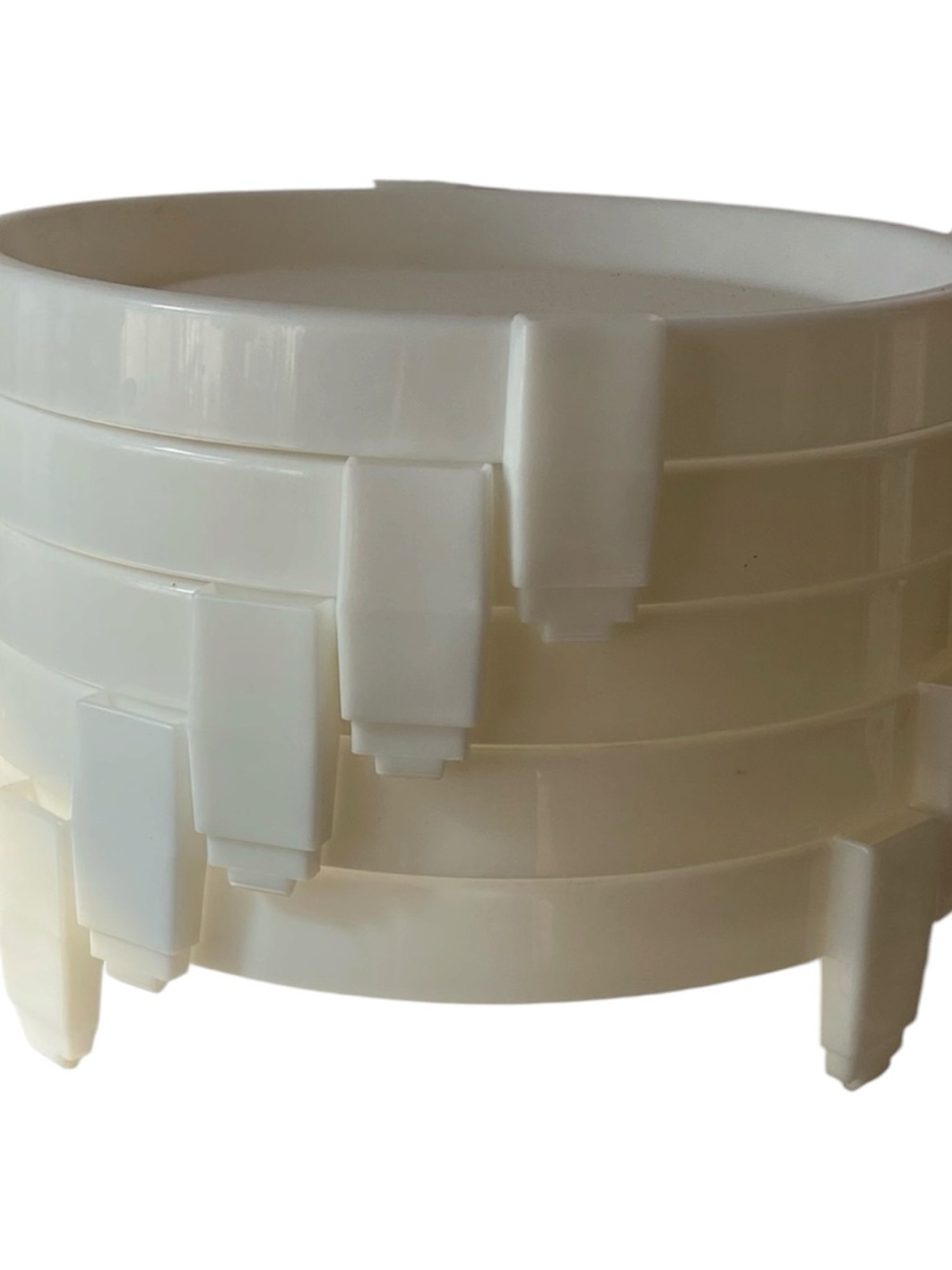 Vintage Tupperware Divide-A-Rack Pie Stacker - White - Picture 2 of 5